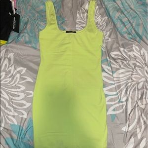 *Never worn* neon green body on dress